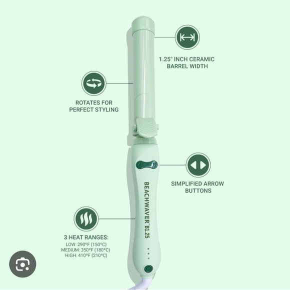 Beachwaver 1.25" Rotating Curling Iron in Pretty Lilac, pastel purple - Picture 5 of 15